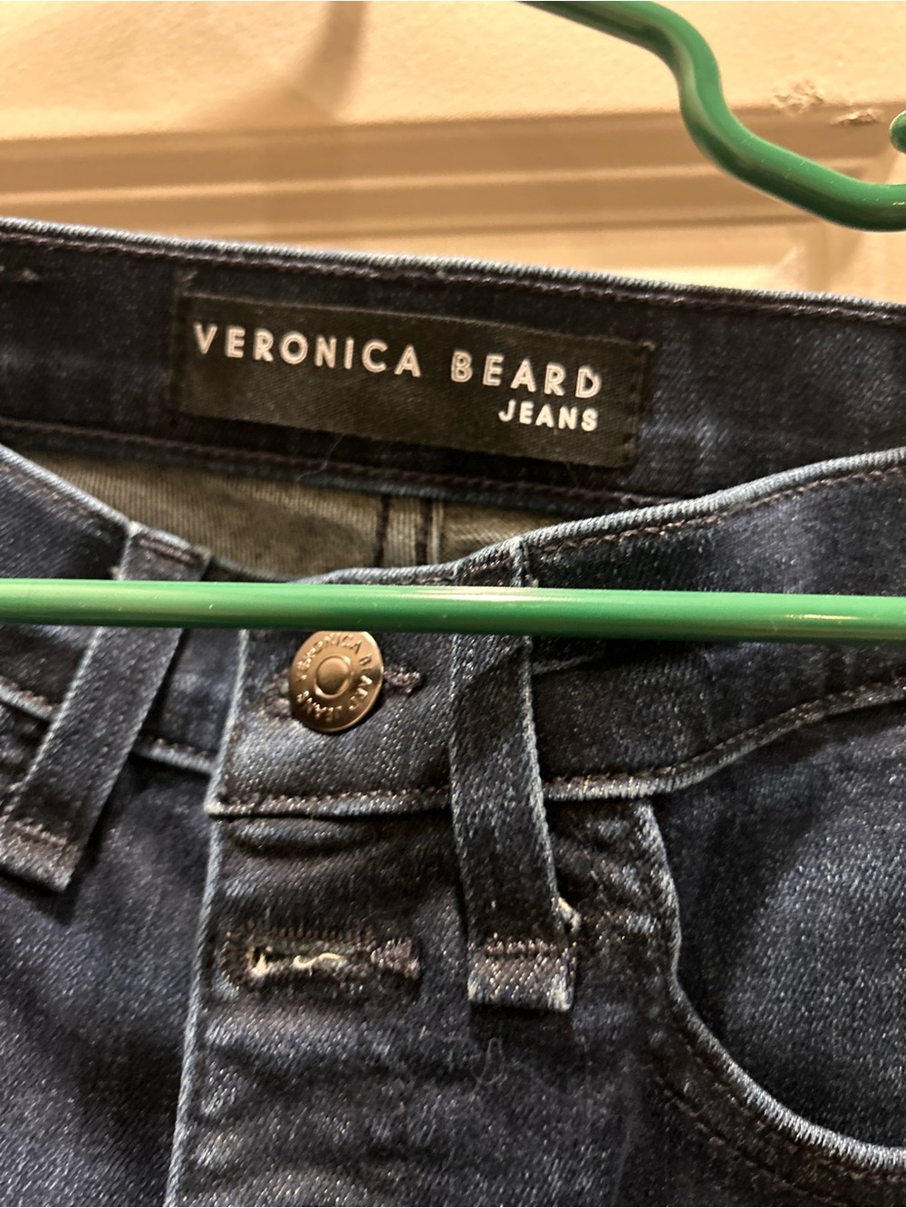 Veronica Beard High-Rise Dark Indigo Jeans